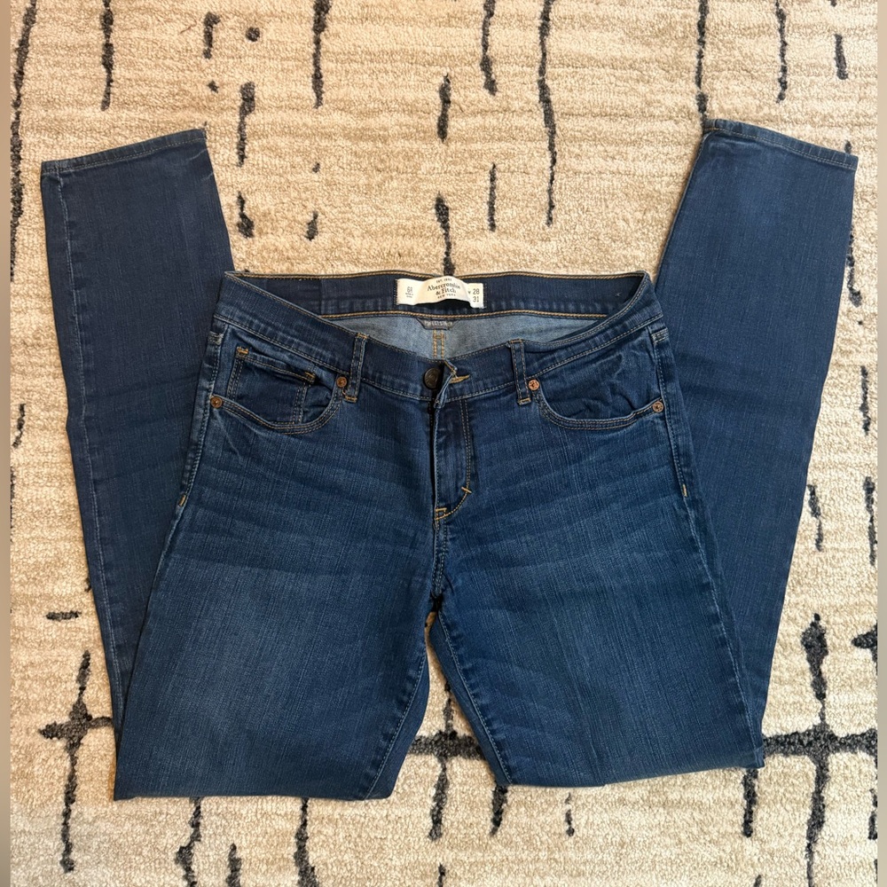 Abercrombie & Fitch Dark Blue Skinny Jeans